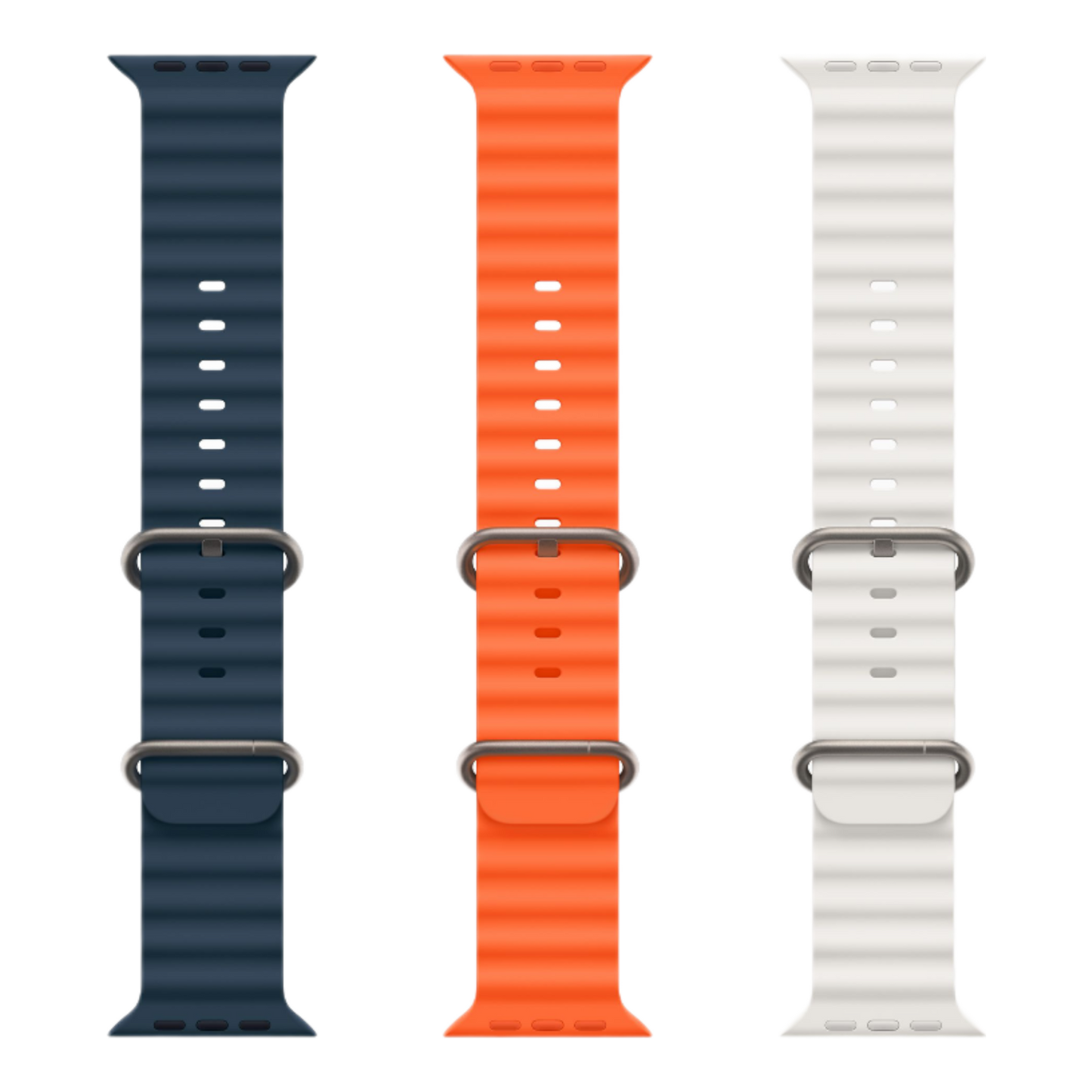 Apple Watch Ultra 2 GPS + Cellular, 49mm Titanium Case with Orange Ocean Band - alAsil