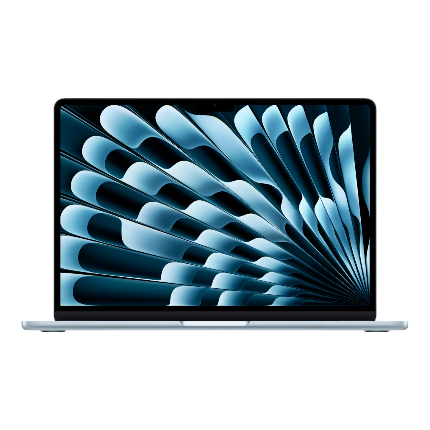 MacBook Air 13.6-inch (2025) – M4 Chip, 10‑Core CPU & 8‑Core GPU, 16GB RAM, 256GB SSD – Model MC6T4 (Sky Blue, English Keyboard)