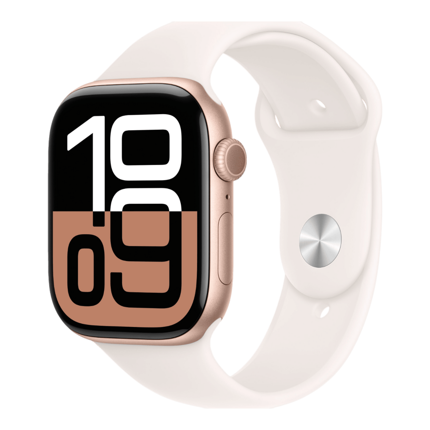 Apple Watch Series 10 GPS, 42mm Rose Gold Aluminum Case with Light Blush Sport Band - M/L - alAsil