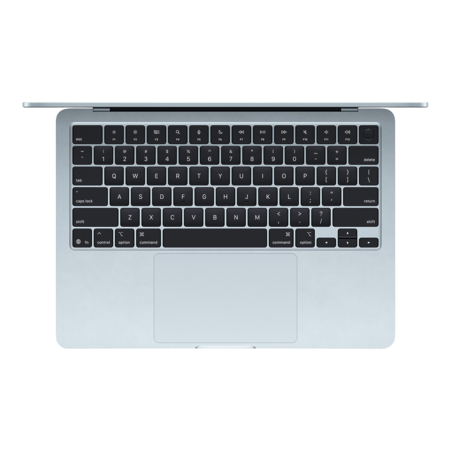 MacBook Air 13.6-inch (2025) – M4 Chip, 10‑Core CPU & 8‑Core GPU, 16GB RAM, 256GB SSD – Model MC6T4 (Sky Blue, English Keyboard)