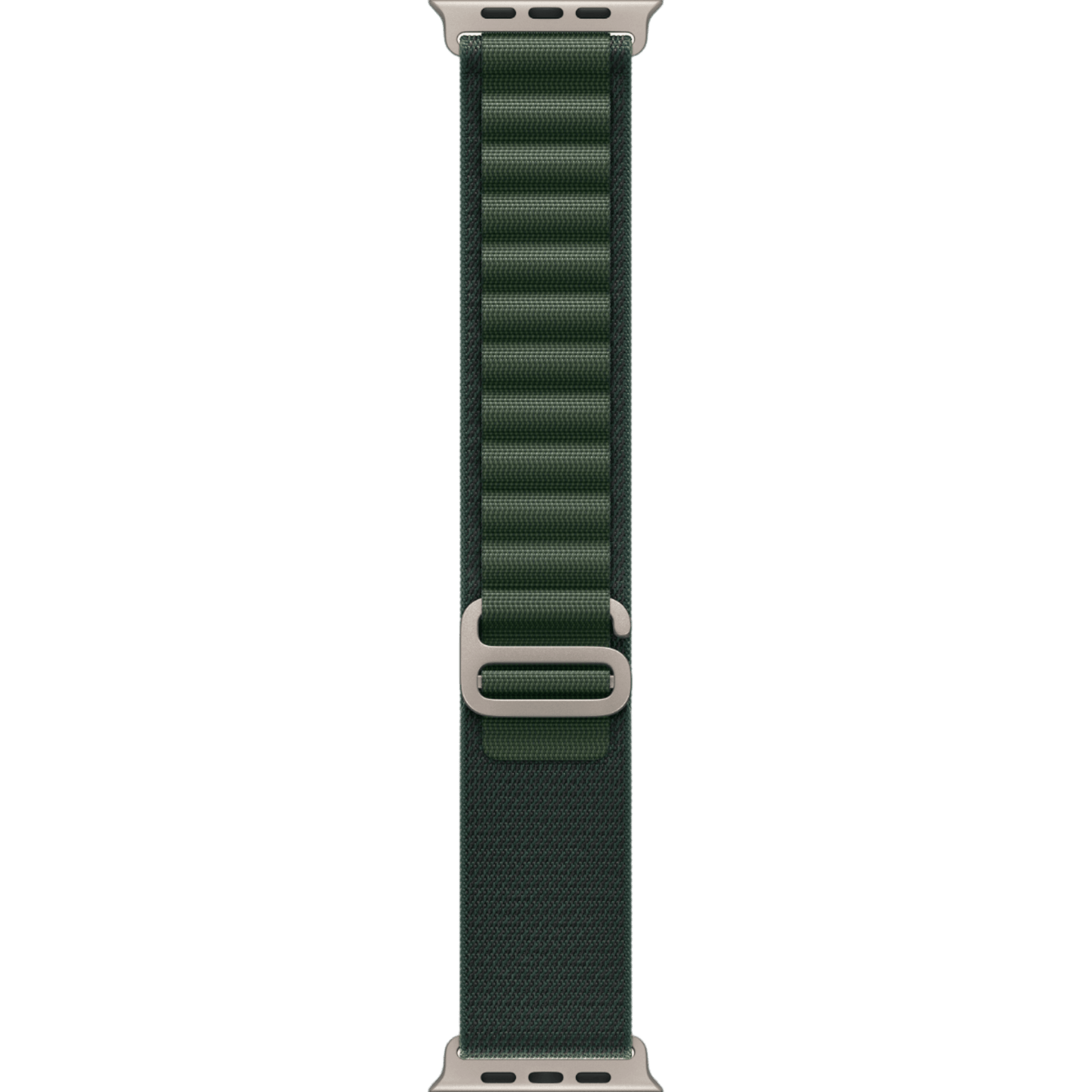 Apple Watch Ultra 2 GPS + Cellular, 49mm Natural Titanium Case with Dark Green Alpine Loop - Medium - alAsil