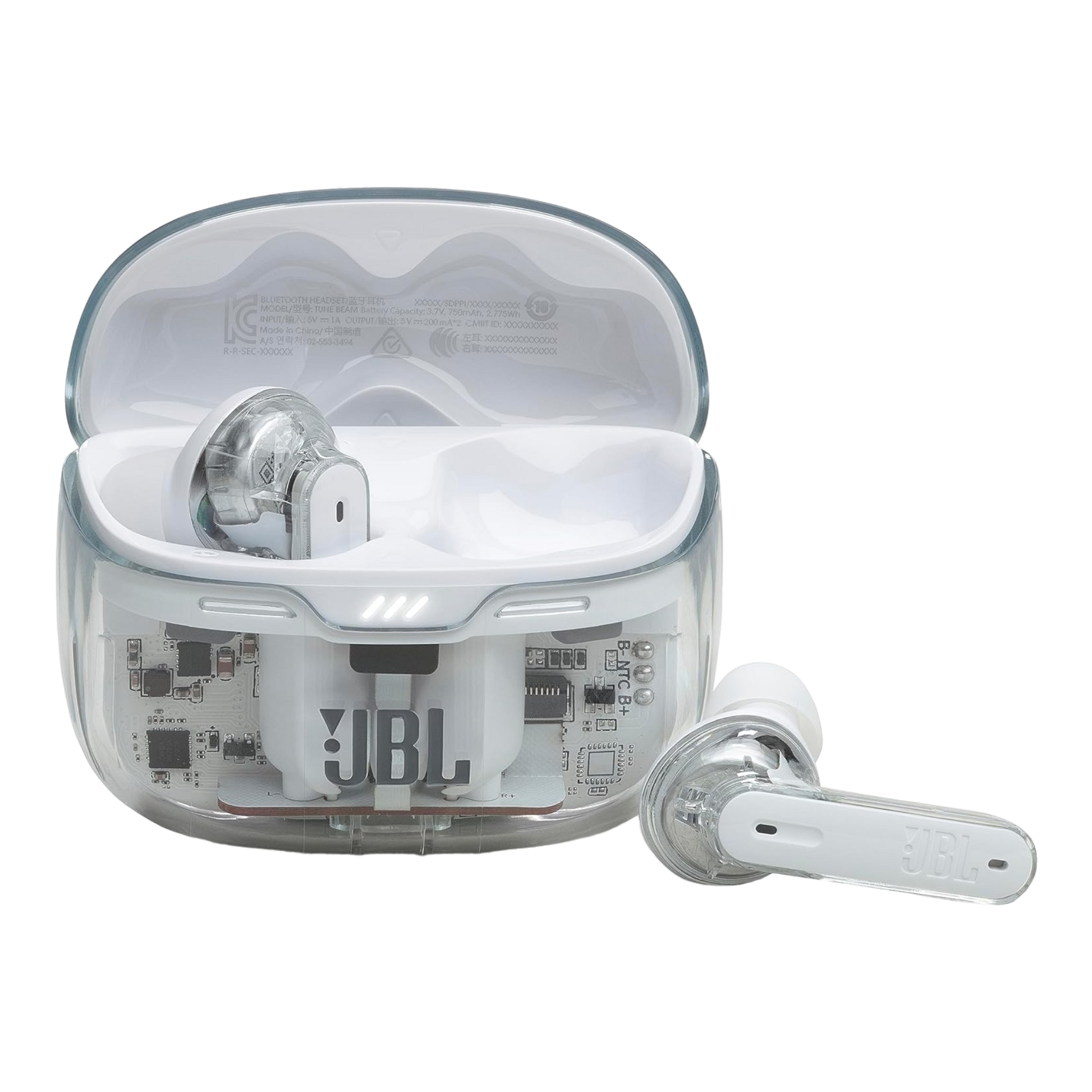 JBL Tune Beam - True Wireless Bluetooth Earbuds Ghost White - alAsil