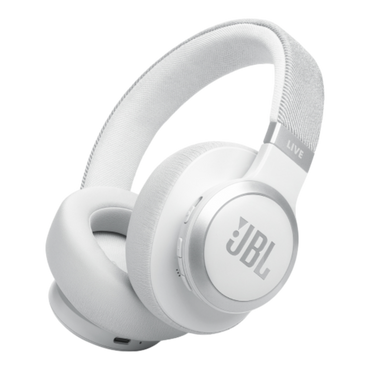 JBL Live 770NC Noise Cancelling Wireless Over-Ear Headphones White - alAsil