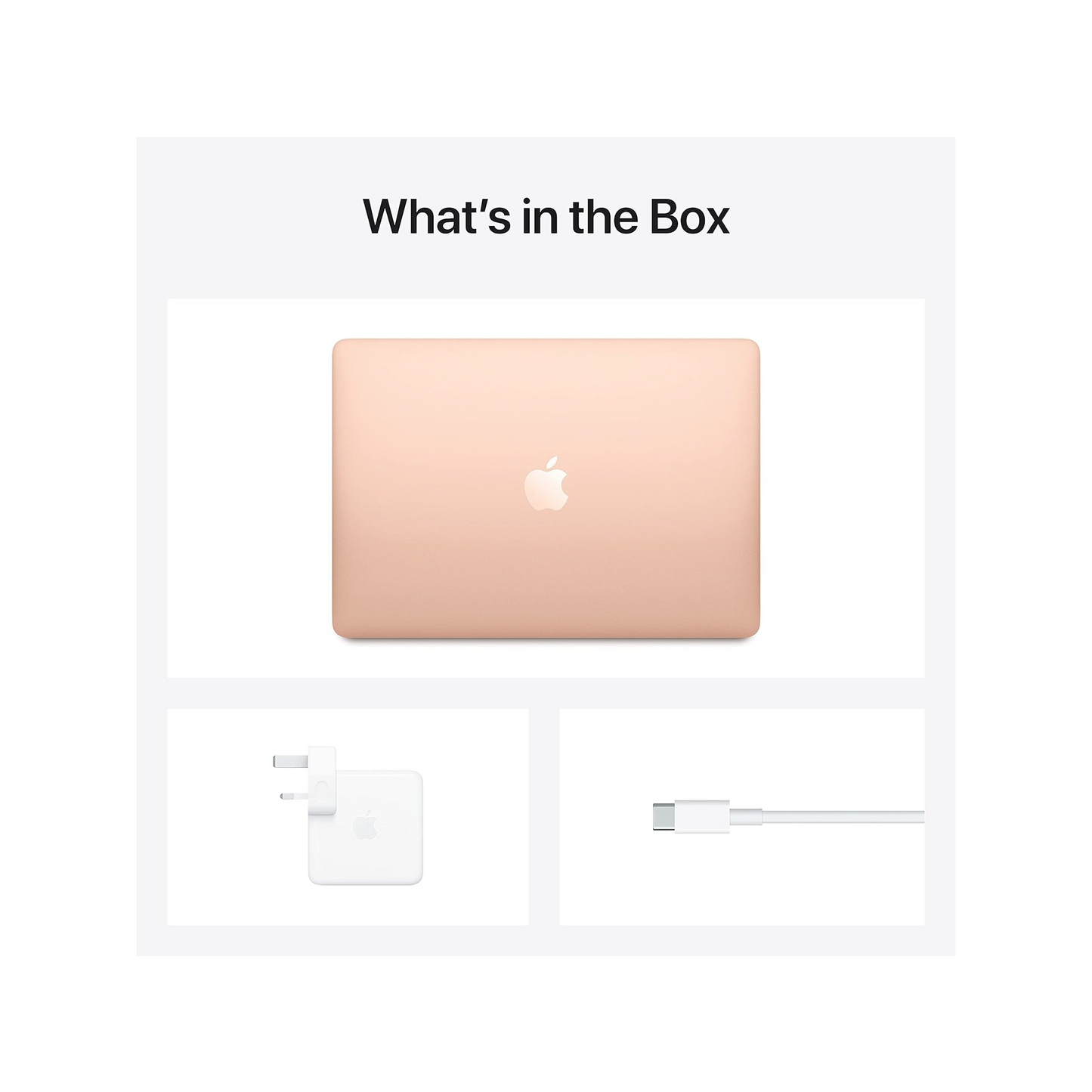 MacBook Air 13-inch (2020) – M1 Chip, 8‑Core CPU & 8‑Core GPU, 8GB RAM, 512GB SSD – Model MGNE3 (Gold, English Keyboard) - alAsil