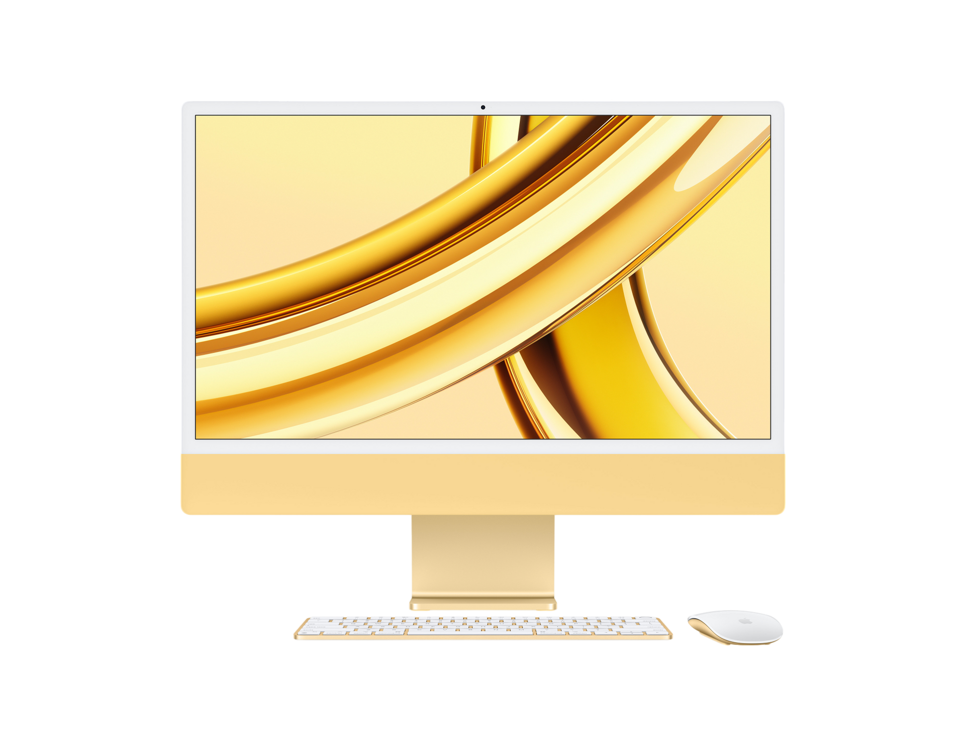 iMac (All In One) 24-inch (2021) MGPF3 - M1 chip 8-Core CPU 8-Core GPU 8GB Unified Memory 256GB SSD Storage, Yellow - alAsil