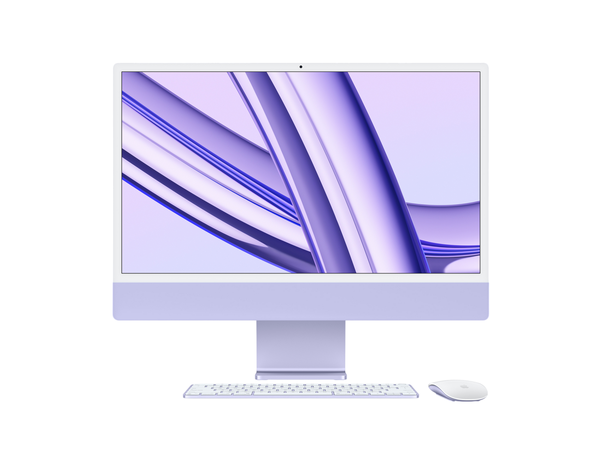 iMac (All In One) 24-inch (2021) MGPP3 - M1 chip 8-Core CPU 8-Core GPU 8GB Unified Memory 256GB SSD Storage, Purple - alAsil