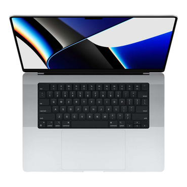 MacBook Pro 16-inch (2021) – M1 Pro Chip, 10‑Core CPU & 16‑Core GPU, 16GB RAM, 512GB SSD – Model MK1E3 (Silver, English Keyboard) - alAsil