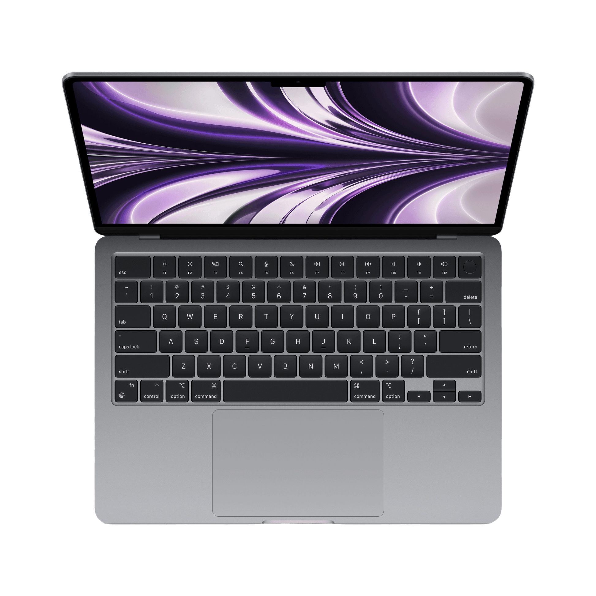 MacBook Air 13.6-inch (2022) – M2 Chip, 8‑Core CPU & 8‑Core GPU, 16GB RAM, 256GB SSD – Model MC7U4 (Space Gray, English Keyboard) - alAsil
