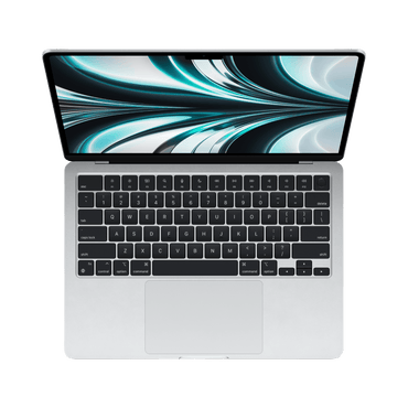 MacBook Air 13.6-inch (2022) – M2 Chip, 8‑Core CPU & 10‑Core GPU, 8GB RAM, 512GB SSD – Model MLY03 (Silver, English Keyboard) - alAsil