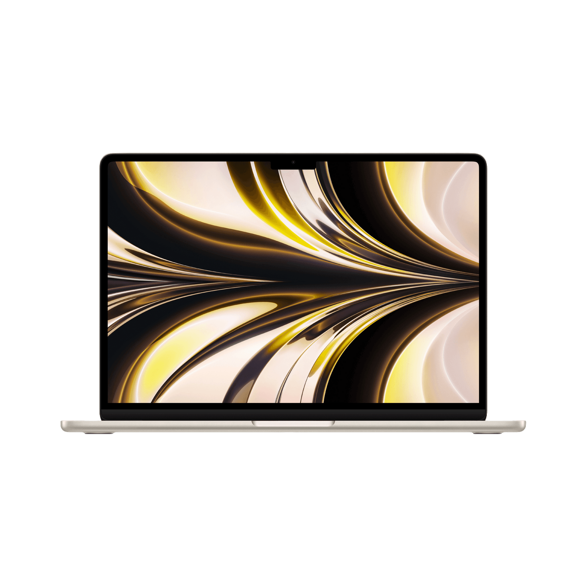 MacBook Air 13.6-inch (2022) – M2 Chip, 8‑Core CPU & 8‑Core GPU, 16GB RAM, 256GB SSD – Model MC7W4 (Starlight, English Keyboard) - alAsil