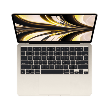 MacBook Air 13.6-inch (2022) – M2 Chip, 8‑Core CPU & 10‑Core GPU, 8GB RAM, 512GB SSD – Model MLY23 (Starlight, English Keyboard) - alAsil