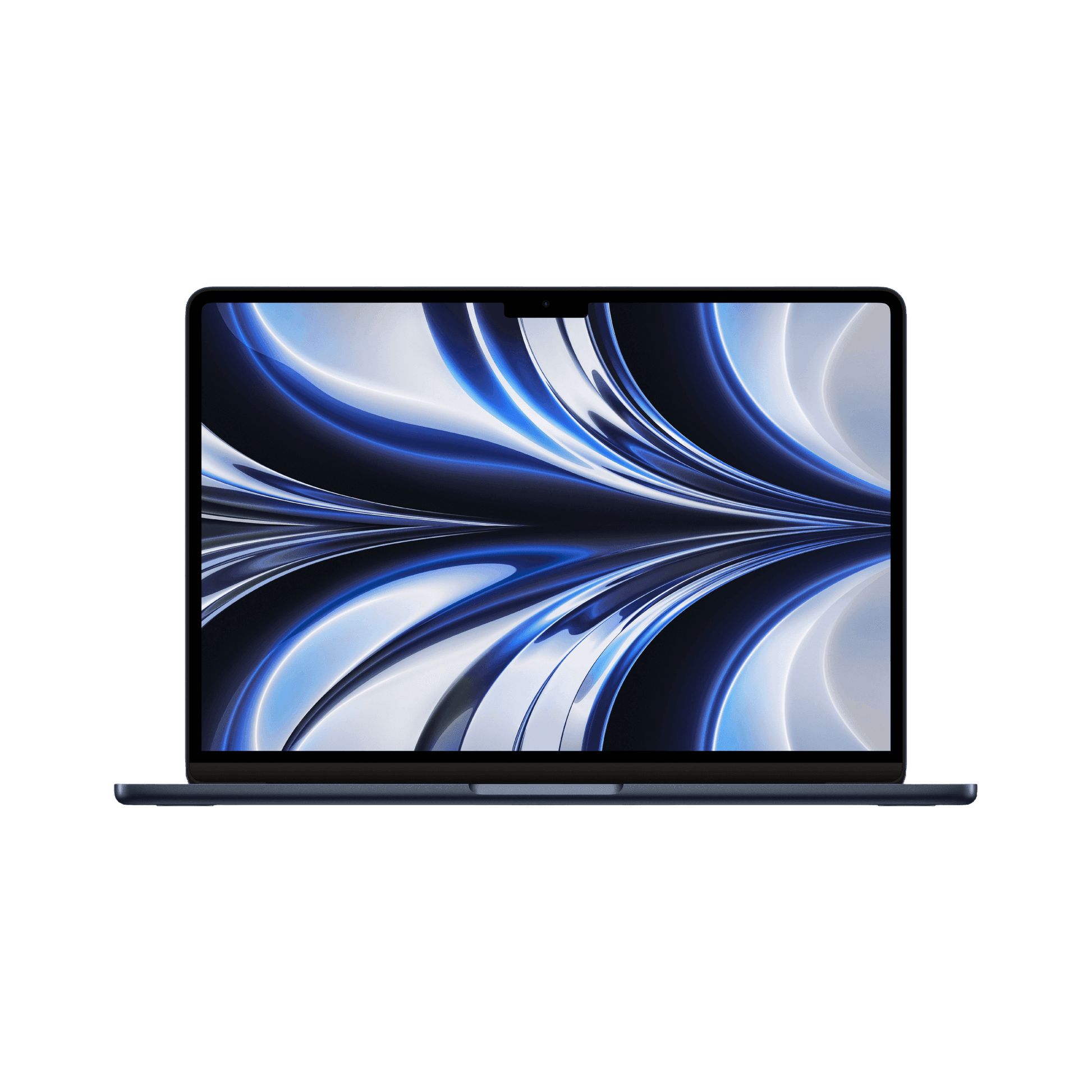 Customized MacBook Air 13.6-inch (2022) – M2 Chip, 8‑Core CPU & 10‑Core GPU, 16GB RAM, 512GB SSD – Model Z1610005E (Midnight, English Keyboard) - alAsil