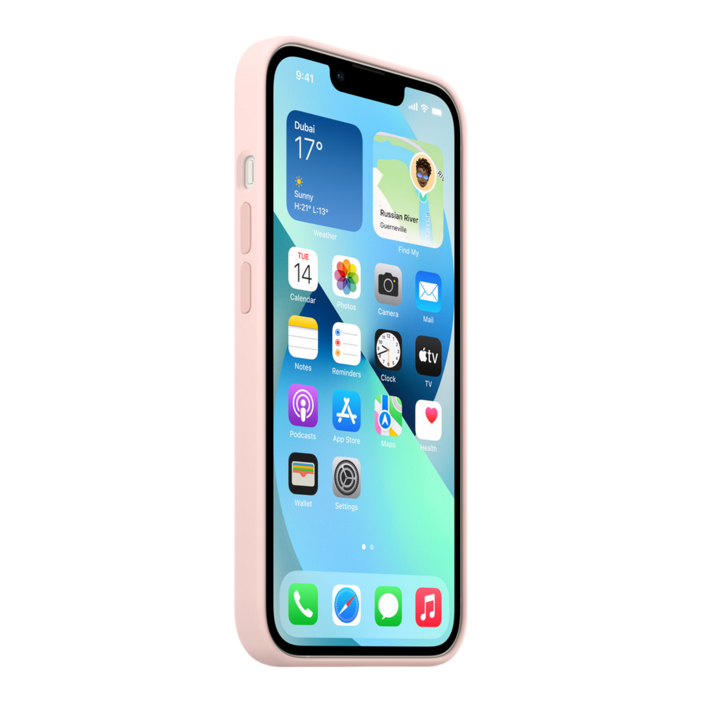iPhone 13 Silicone Case with MagSafe - Chalk Pink - alAsil