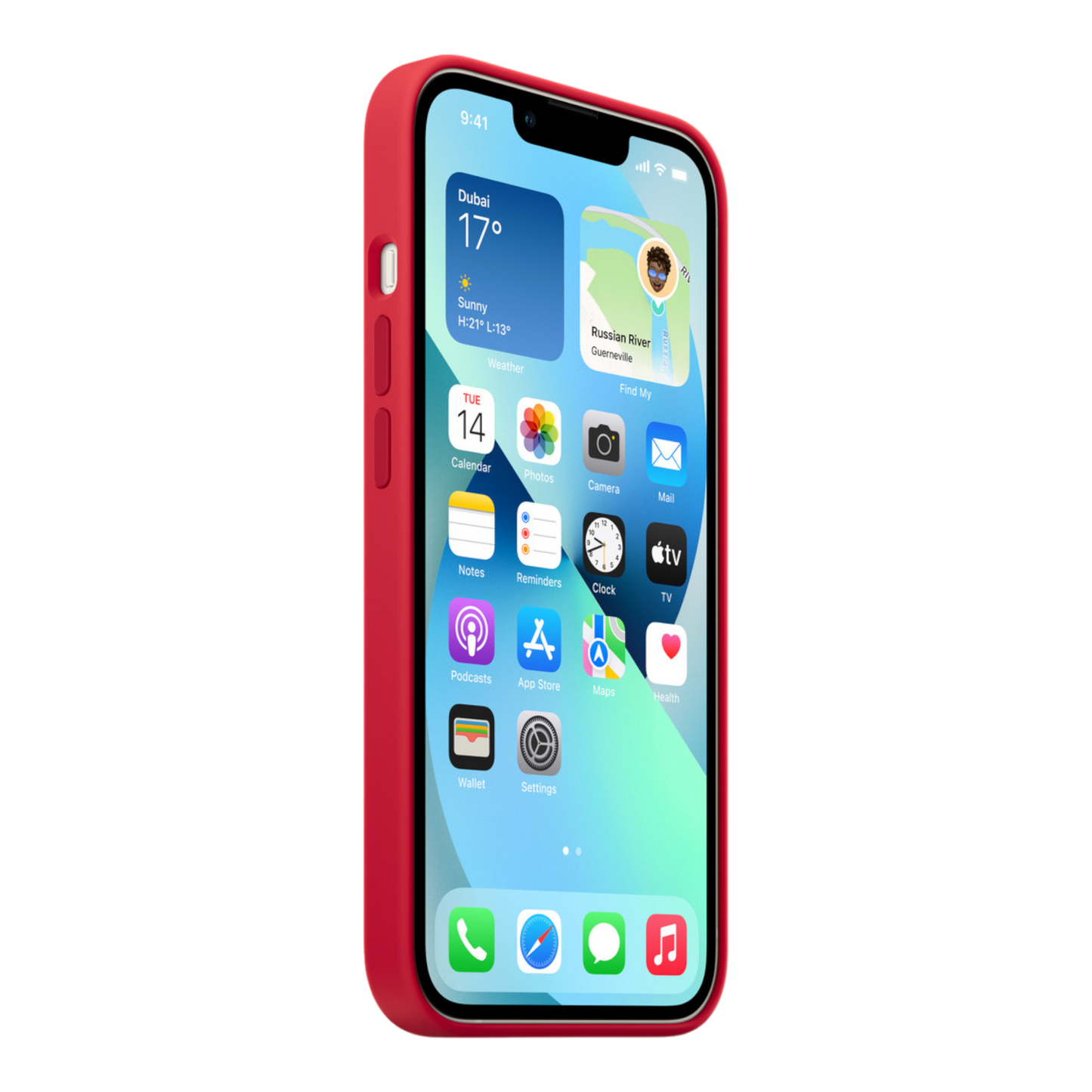 iPhone 13 Silicone Case with MagSafe - (PRODUCT) RED - alAsil