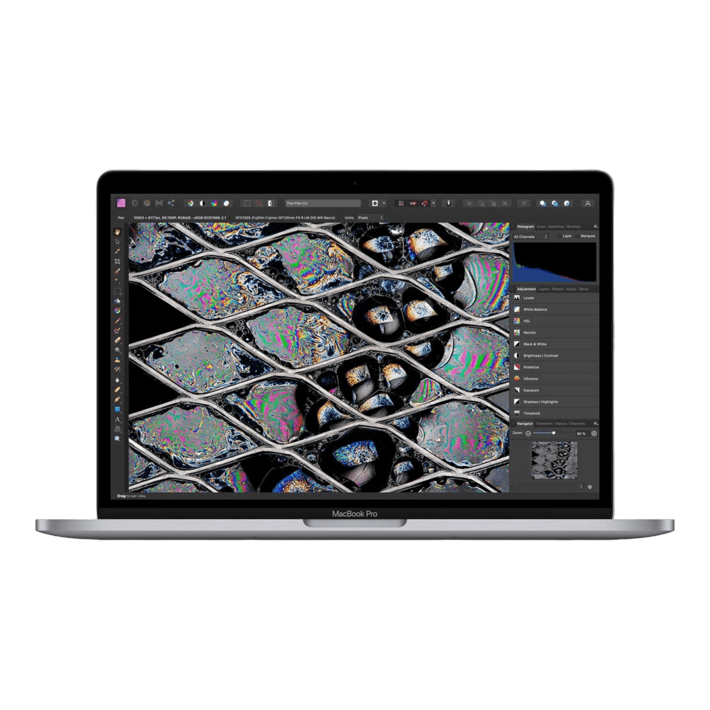 MacBook Pro 13-inch (2022) – M2 Chip, 8‑Core CPU & 10‑Core GPU, 8GB RAM, 512GB SSD – Model MNEQ3 (Silver, English Keyboard) - alAsil