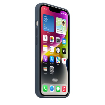 iPhone 14 Silicone Case with MagSafe - Storm Blue - alAsil