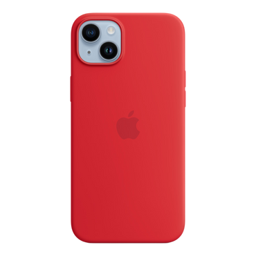 iPhone 14 Plus Silicone Case with MagSafe - (PRODUCT) RED - alAsil