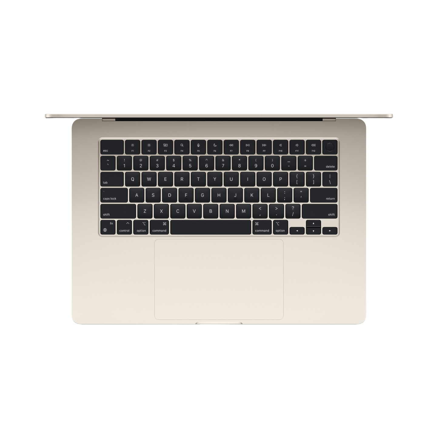 MacBook Air 15-inch (2022) – M2 Chip, 8‑Core CPU & 10‑Core GPU, 8GB RAM, 512GB SSD – Model MQKV3 (Starlight, English Keyboard) - alAsil