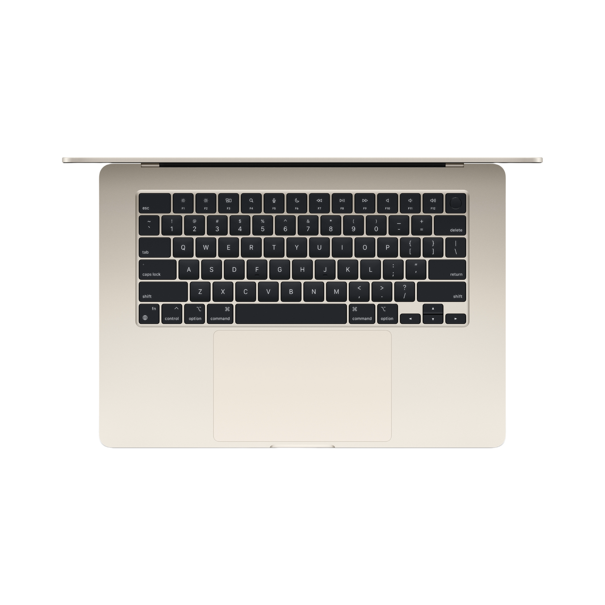 MacBook Air 15-inch (2022) – M2 Chip, 8‑Core CPU & 10‑Core GPU, 8GB RAM, 512GB SSD – Model MQKV3 (Starlight, English Keyboard) - alAsil