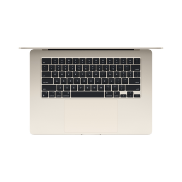 MacBook Air 15-inch (2022) – M2 Chip, 8‑Core CPU & 10‑Core GPU, 8GB RAM, 512GB SSD – Model MQKV3 (Starlight, English Keyboard) - alAsil