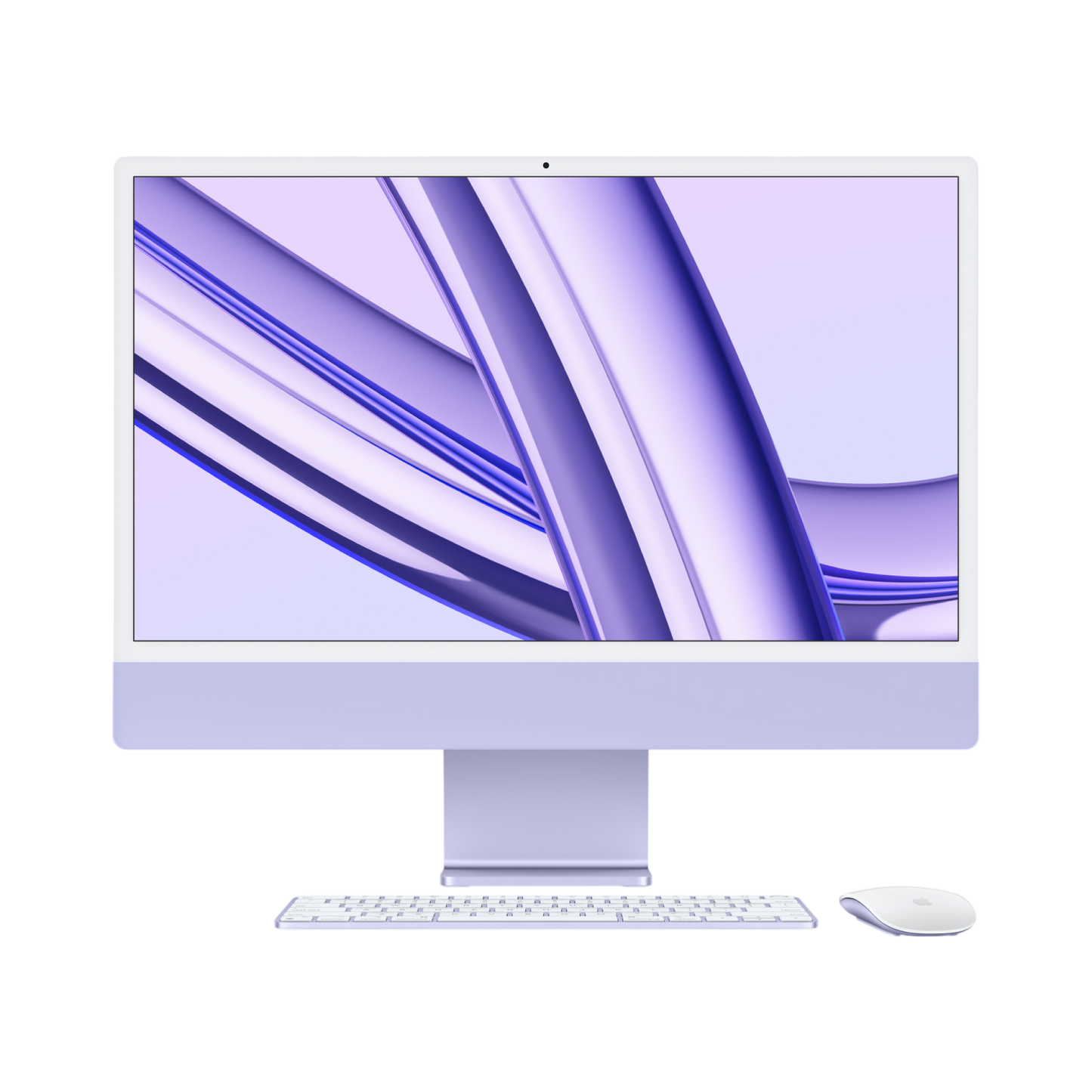 iMac (All In One) 24-inch (2023) MQRV3 - M3 chip 8-Core CPU 10-Core GPU 8GB Unified Memory 256GB SSD Storage, Purple - alAsil