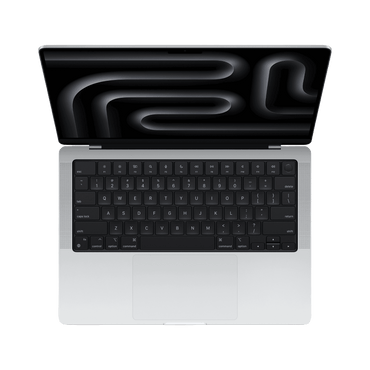 MacBook Pro 14-inch (2024) – M3 Chip, 8‑Core CPU & 10‑Core GPU, 16GB RAM, 1TB SSD – Model MXE13 (Silver, English Keyboard) - alAsil