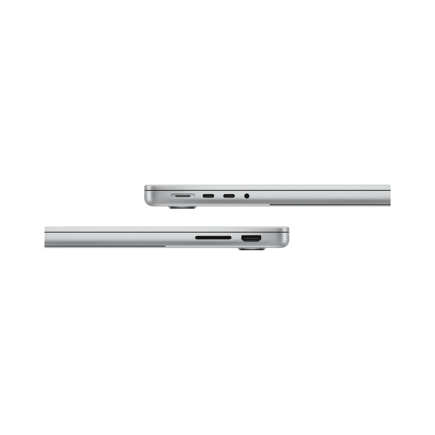 MacBook Pro 14-inch (2024) – M3 Chip, 8‑Core CPU & 10‑Core GPU, 16GB RAM, 1TB SSD – Model MXE13 (Silver, English Keyboard) - alAsil