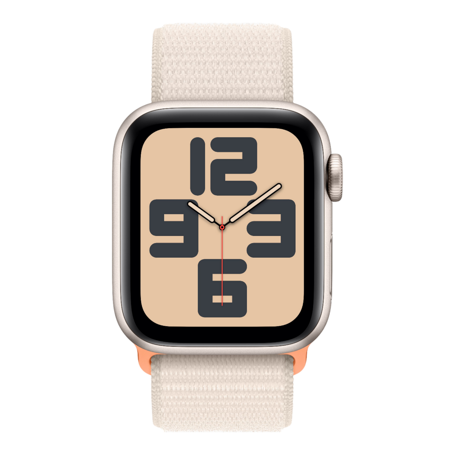 Apple Watch SE GPS, 40mm Starlight Aluminum Case with Starlight Sport Loop - alAsil