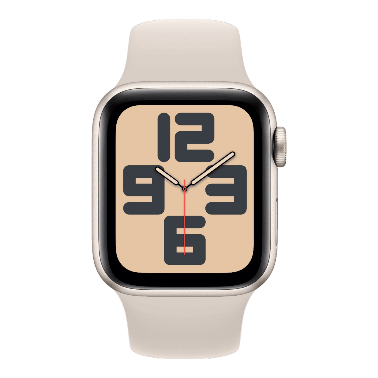 Apple Watch SE (2nd Gen) GPS 44mm Starlight Aluminum Case with Starlight Sport Band - S/M - alAsil