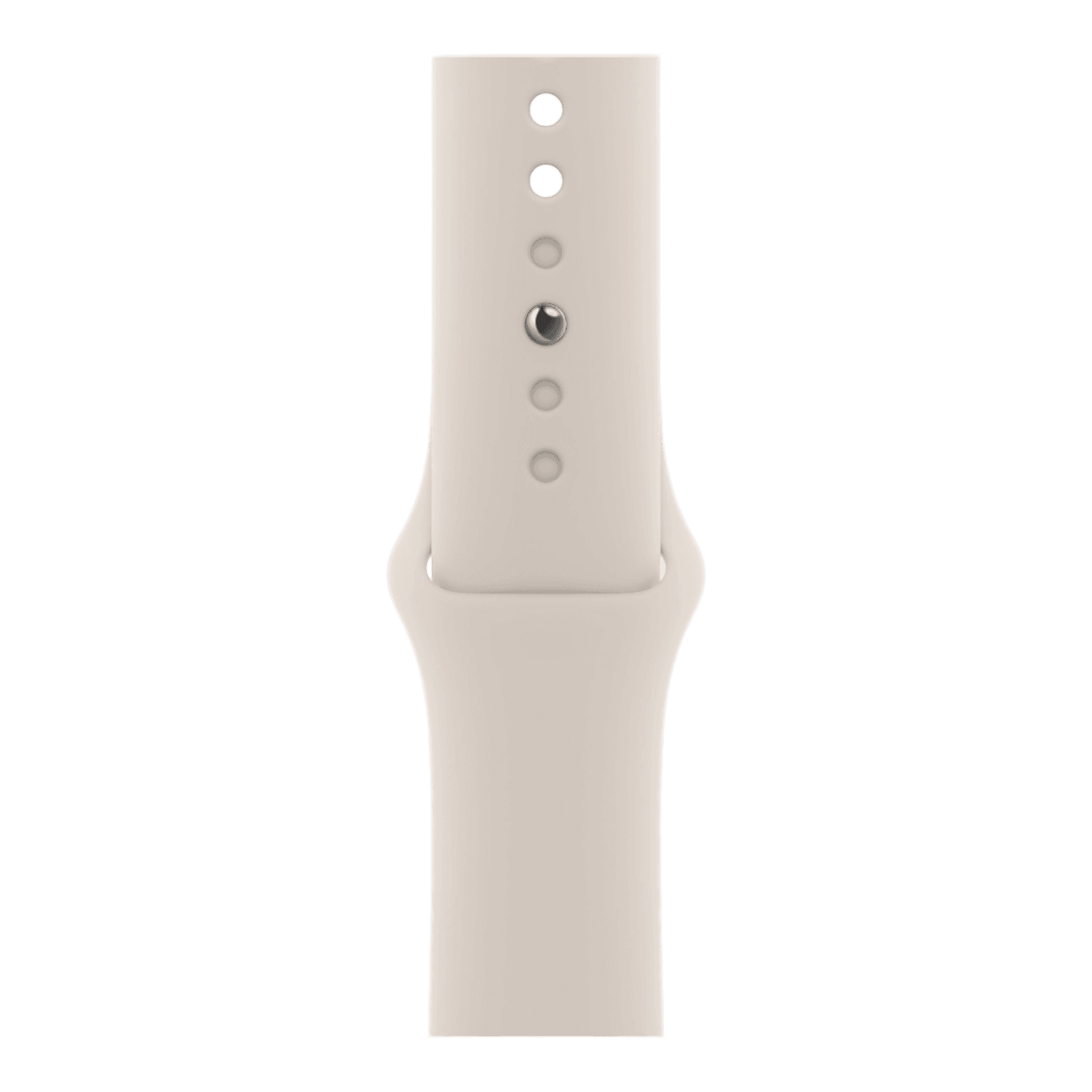 Apple Watch SE (2nd Gen) GPS 44mm Starlight Aluminum Case with Starlight Sport Band - S/M - alAsil