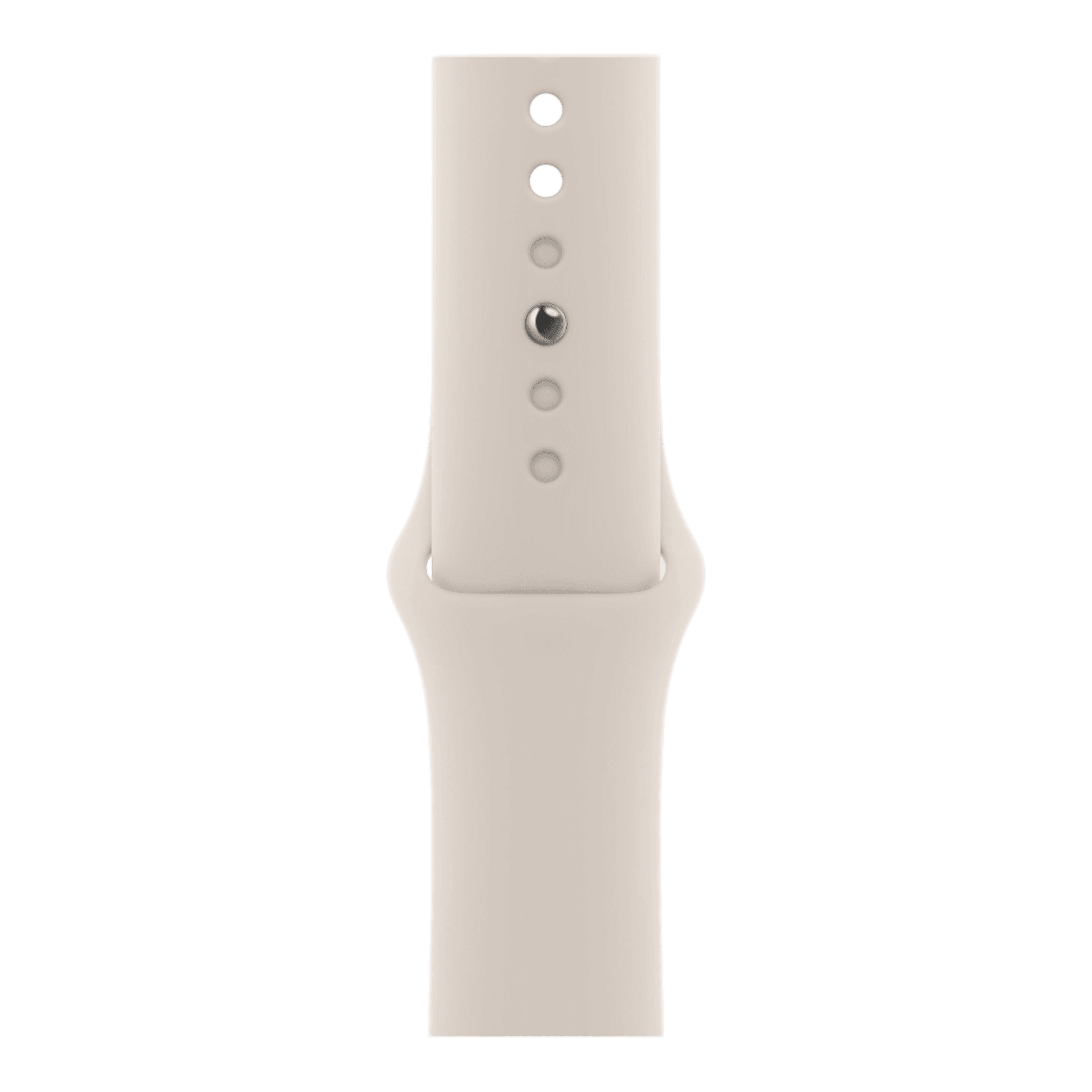 Apple Watch SE (2nd Gen) GPS 44mm Starlight Aluminum Case with Starlight Sport Band - S/M - alAsil