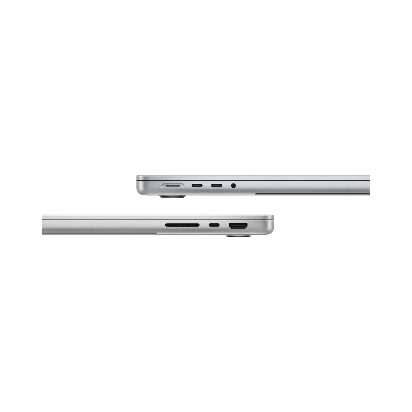 MacBook Pro 14-inch (2024) – M3 Pro Chip, 11‑Core CPU & 14‑Core GPU, 18GB RAM, 512GB SSD – Model MRX63 (Silver, English Keyboard) - alAsil