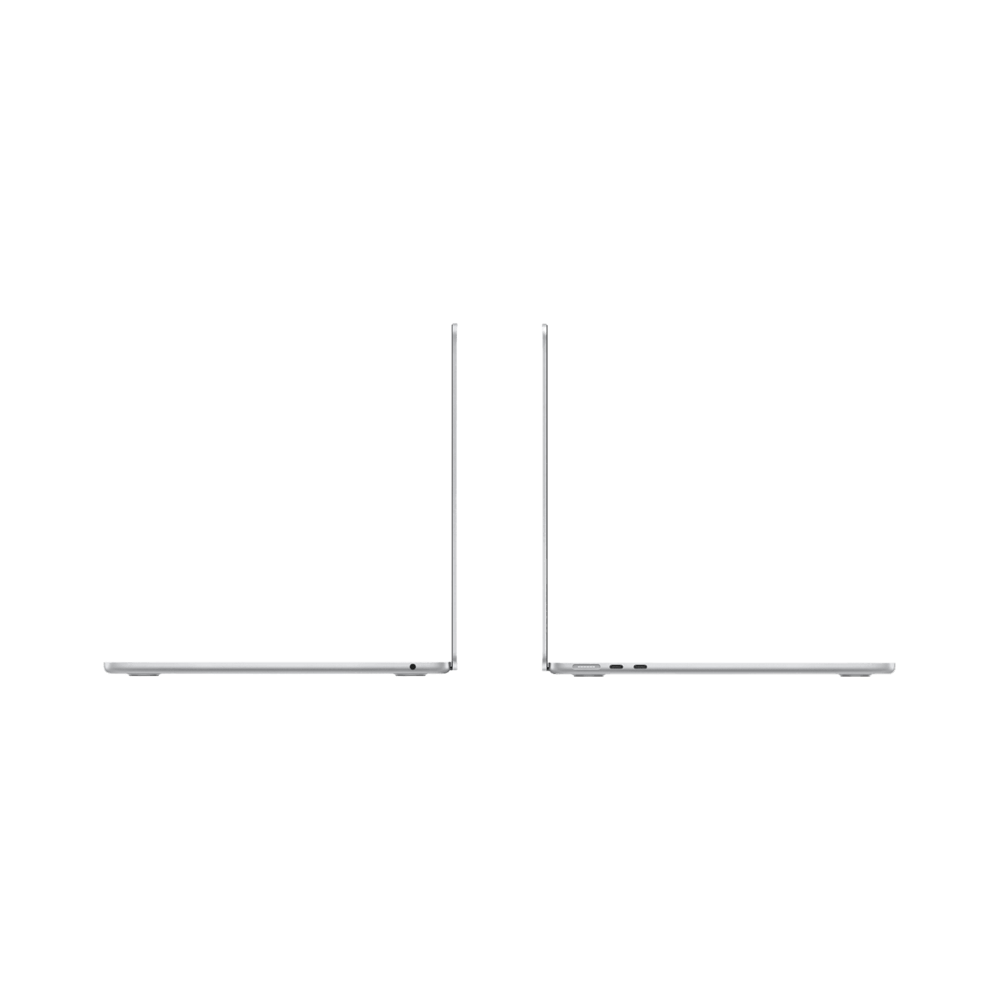 MacBook Air 13.6-inch (2024) – M3 Chip, 8‑Core CPU & 8‑Core GPU, 16GB RAM, 256GB SSD – Model MC8H4 (Silver, English Keyboard) - alAsil