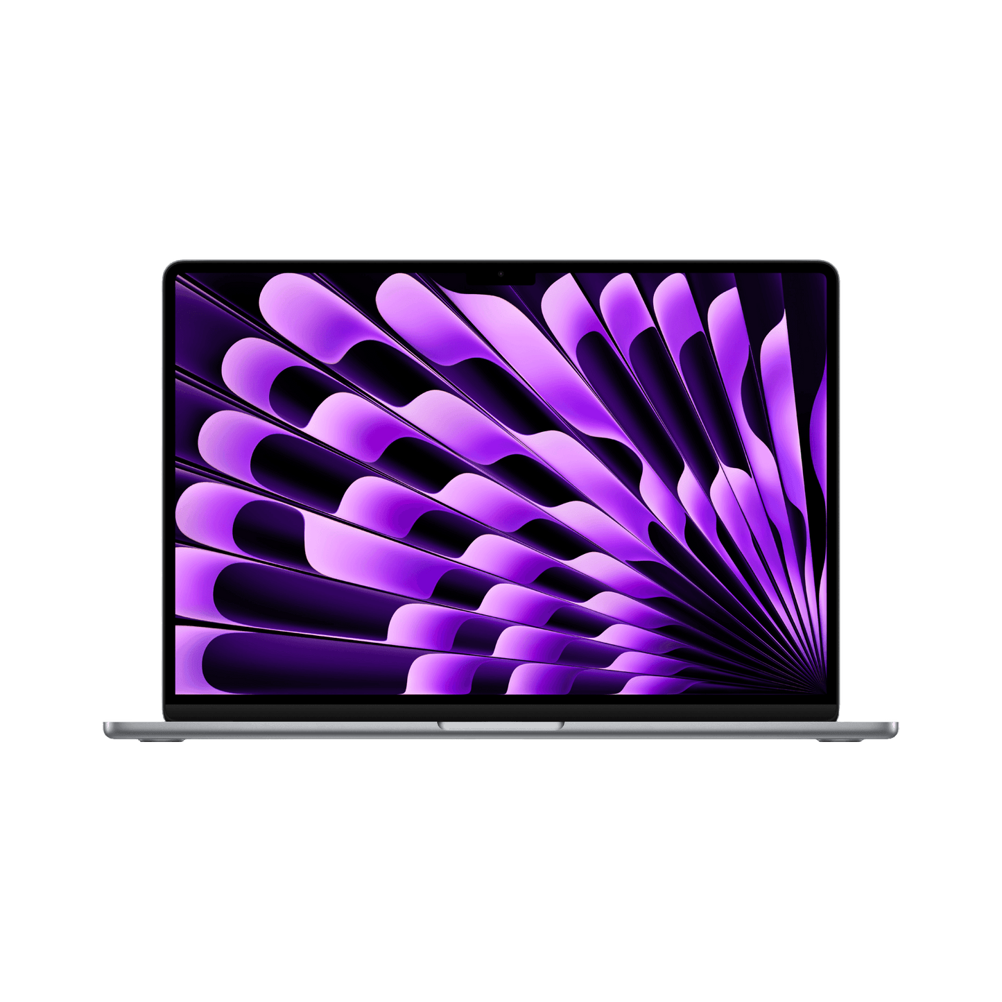MacBook Air 15-inch (2024) – M3 Chip, 8‑Core CPU & 10‑Core GPU, 16GB RAM, 256GB SSD – Model MC9D4 (Space Gray, English Keyboard) - alAsil