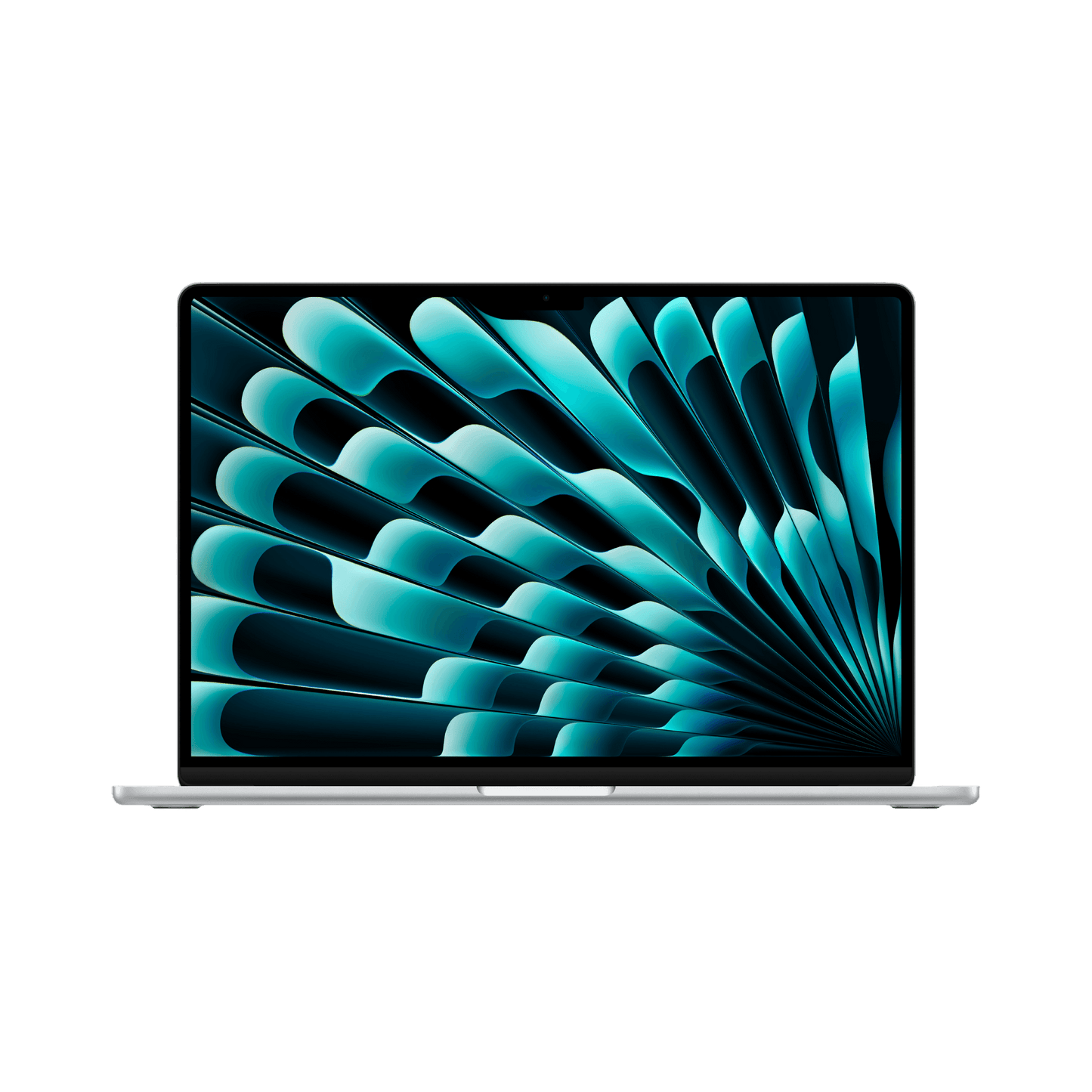 MacBook Air 15-inch (2024) – M3 Chip, 8‑Core CPU & 10‑Core GPU, 16GB RAM, 256GB SSD – Model MC9E4 (Silver, English Keyboard) - alAsil