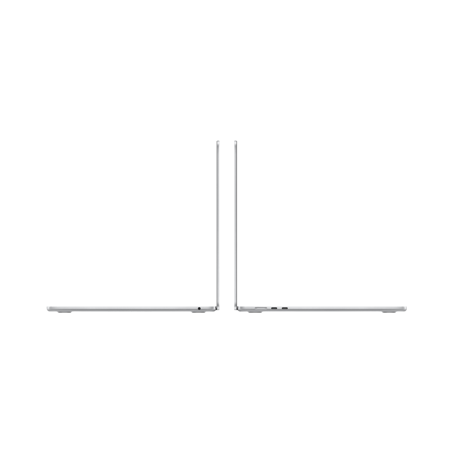 MacBook Air 15-inch (2024) – M3 Chip, 8‑Core CPU & 10‑Core GPU, 8GB RAM, 512GB SSD – Model MRYQ3 (Silver, English Keyboard) - alAsil