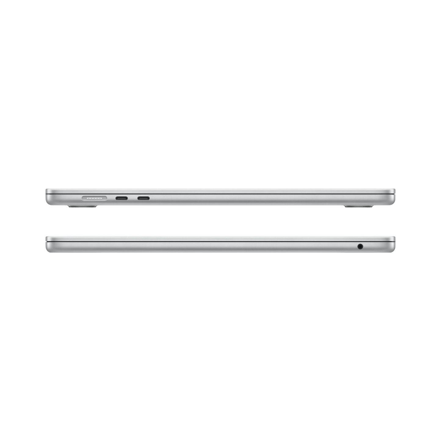 MacBook Air 15-inch (2024) – M3 Chip, 8‑Core CPU & 10‑Core GPU, 8GB RAM, 512GB SSD – Model MRYQ3 (Silver, English Keyboard) - alAsil