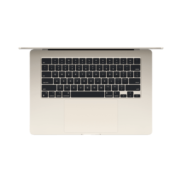 MacBook Air 15-inch (2024) – M3 Chip, 8‑Core CPU & 10‑Core GPU, 16GB RAM, 256GB SSD – Model MC9F4 (Starlight, English Keyboard) - alAsil