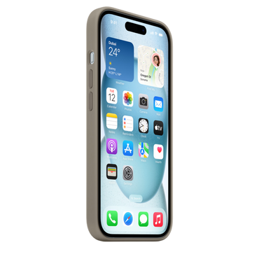 iPhone 15 Silicone Case with MagSafe - Clay - alAsil