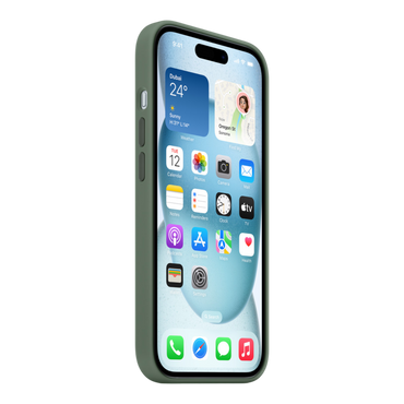 iPhone 15 Silicone Case with MagSafe - Cypress - alAsil
