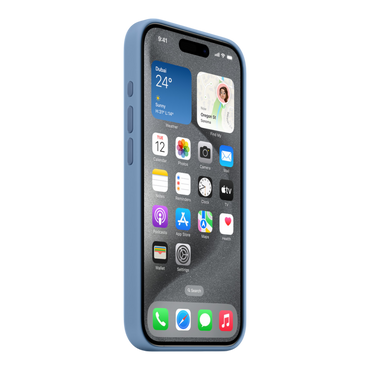 iPhone 15 Pro Silicone Case with MagSafe - Winter Blue - alAsil