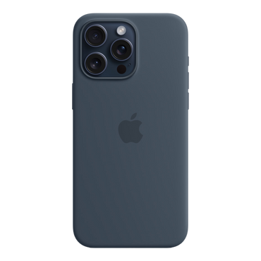 iPhone 15 Pro Max Silicone Case with MagSafe - Storm Blue - alAsil