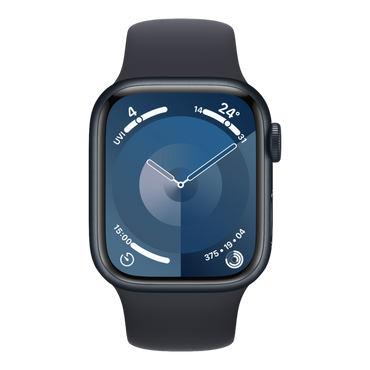 Apple Watch Series 9 GPS, 41mm Midnight Aluminum Case with Midnight Sport Band - S/M - alAsil