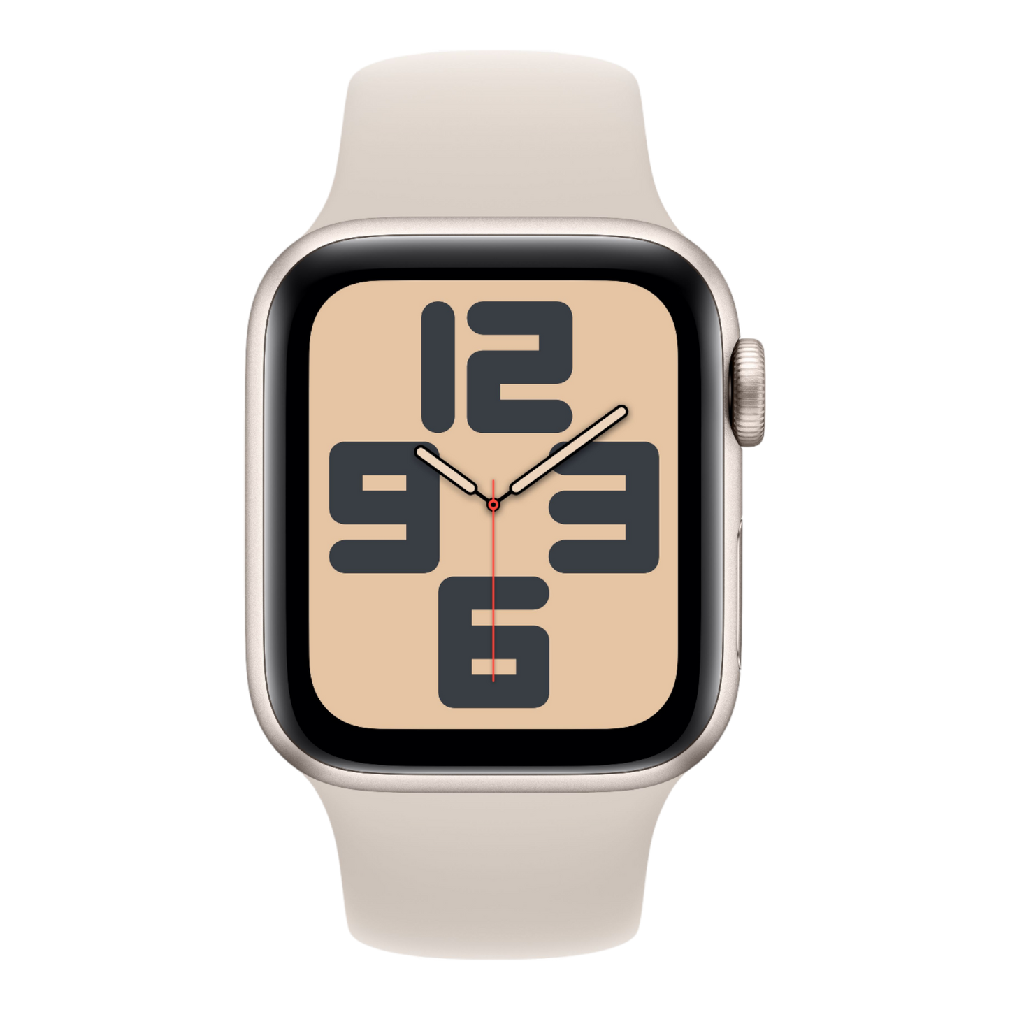Apple Watch SE GPS, 44mm Starlight Aluminum Case with Starlight Sport Band - M/L - alAsil