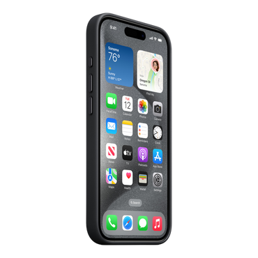 iPhone 15 Pro FineWoven Case with MagSafe - Black - alAsil