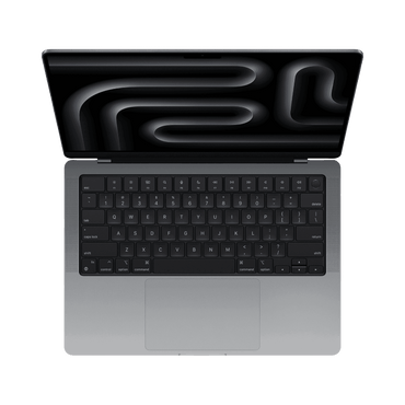MacBook Pro 14-inch (2024) – M4 Max Chip, 14‑Core CPU & 32‑Core GPU, 36GB RAM, 1TB SSD – Model MX2K3 (Space Black, English Keyboard) - alAsil