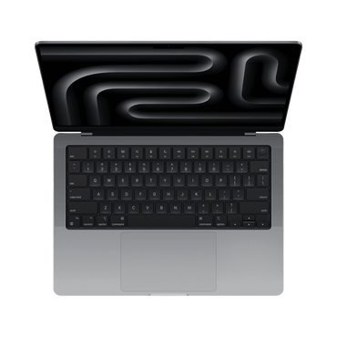 MacBook Pro 14-inch (2024) – M3 Chip, 8‑Core CPU & 10‑Core GPU, 16GB RAM, 1TB SSD – Model MXE03 (Space Gray, English Keyboard) - alAsil