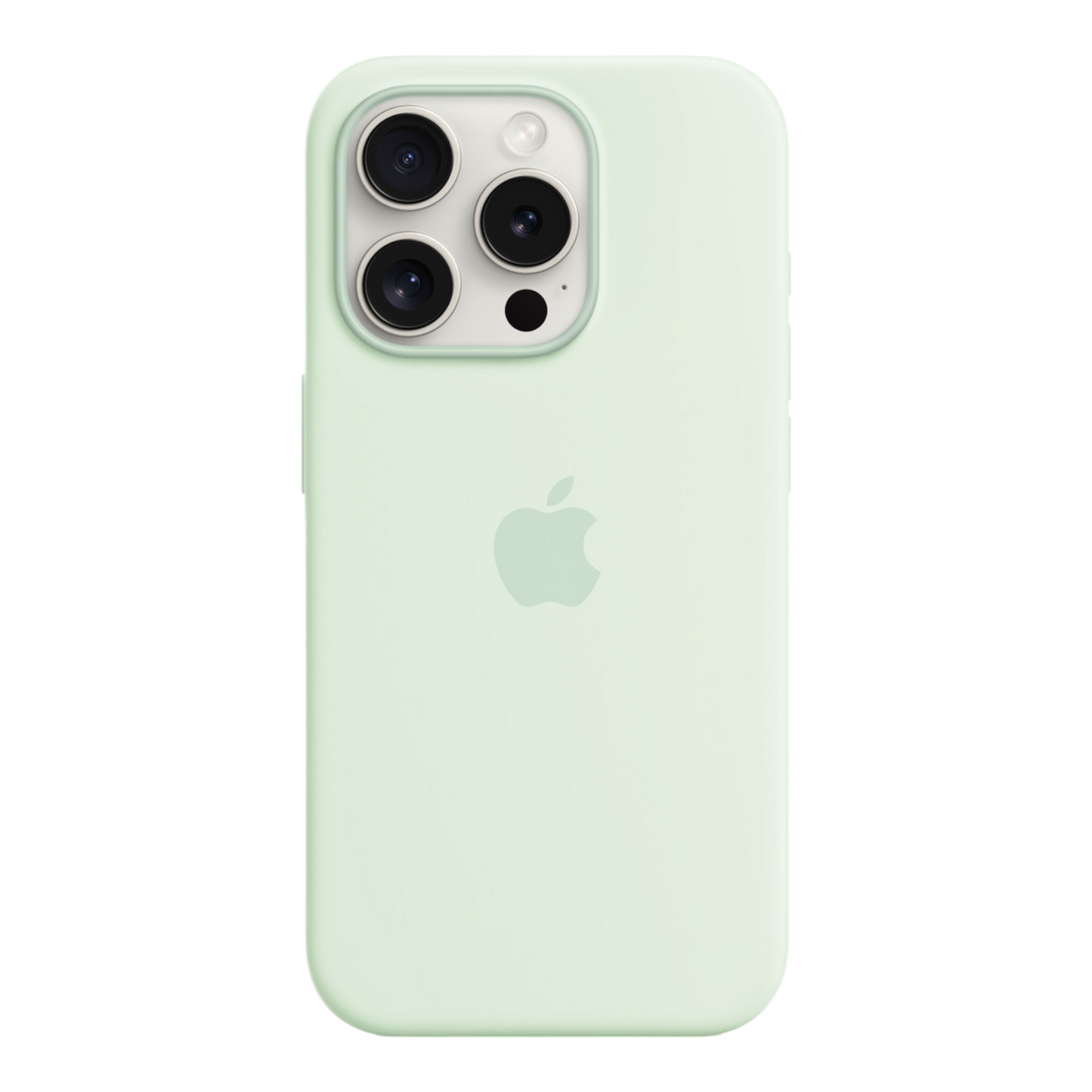iPhone 15 Pro Silicone Case with MagSafe - Soft Mint - alAsil