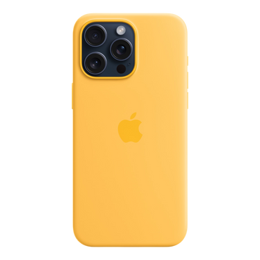 iPhone 15 Pro Max Silicone Case with MagSafe - Sunshine - alAsil