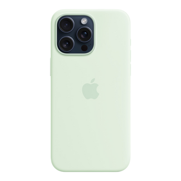 iPhone 15 Pro Max Silicone Case with MagSafe - Soft Mint - alAsil